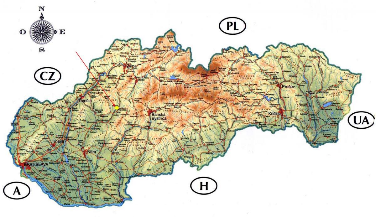 harta Slovacia castele