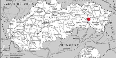 Harta Slovacia de est