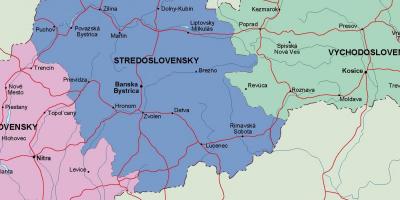 Harta Slovacia politice